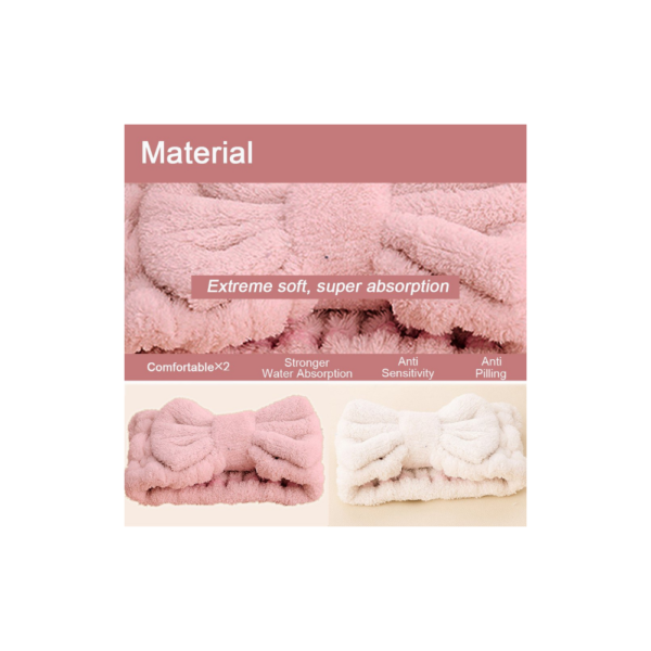 Jseng Microfiber Bowtie Women Beauty Headbands, - Image 2