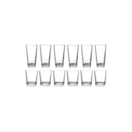 HE Classic Drinking Glasses Set, 12