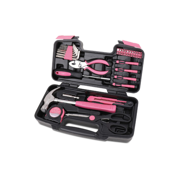Apollo Tools Original 39 Piece General Household Tool Set in Toolbox Storage
